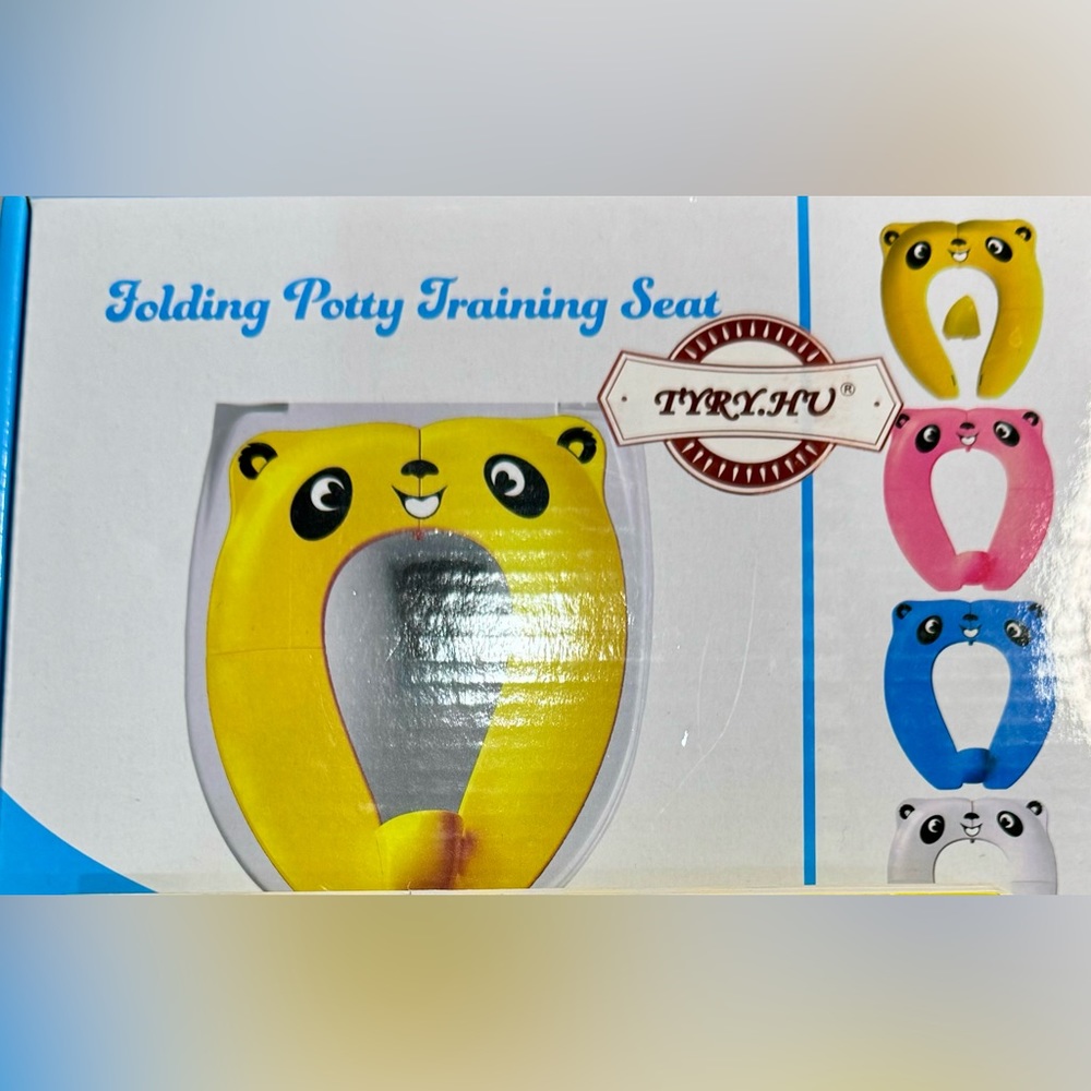 Travel or Home Foldable & Portable Potty Training Seat | BONUS: Playdough Gift